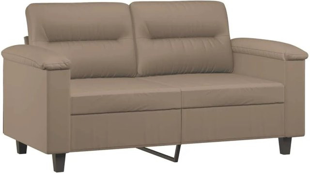 vidaXL 2-Sitzer-Sofa in Cappuccino-Braun aus Kunstleder mit Metallrahmen für dein Wohnzimmer - Bild 1