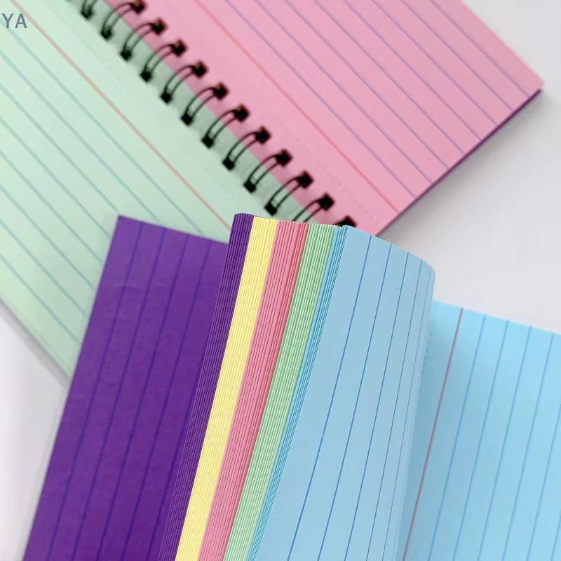 YA Mini-Notizblock mit 50 farbigen Blättern, zerreißbares Softcover Notizbuch für Büro und Studium, Mehrfarbig - Bild 2