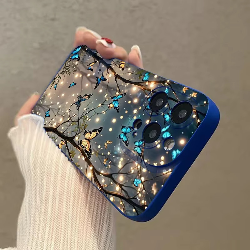 Stoßfeste Handyhülle mit leuchtendem Schmetterlingsmuster für iPhone 16 bis iPhone 7/8 Plus - Bild 4
