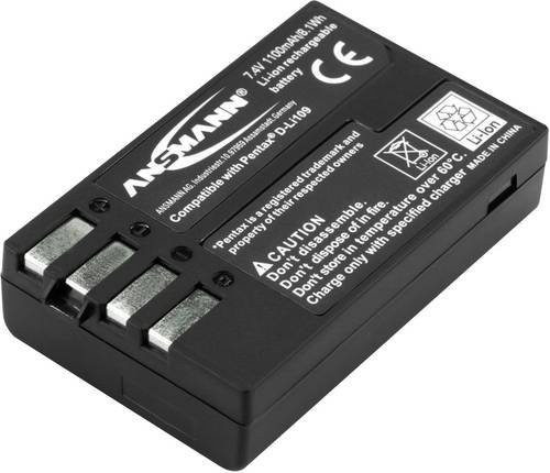 Ansmann A-Pen D-Li 109 Kamera-Akku in Schwarz, 7.4 V, 1100 mAh - Bild 1