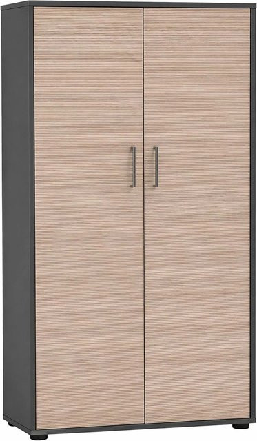 Schildmeyer Hochschrank Metz mit Drehtüren in Anthrazit, H x B x T: 150 x 80,1 x 38,2 cm - Bild 1