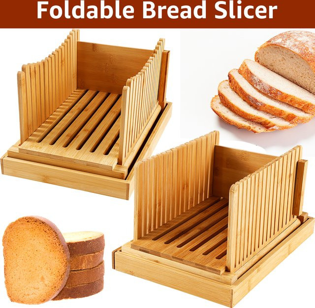 Willstar Faltbarer Toastbrot Schneider mit Krümelschale in Braun - Bild 1