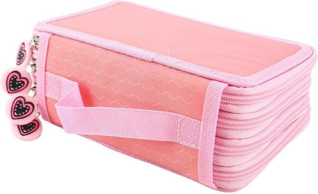 DIYelecs Mehrschichtiger Stifteorganisator aus Oxford-Stoff mit 72 Steckplätzen in Pink - Bild 1