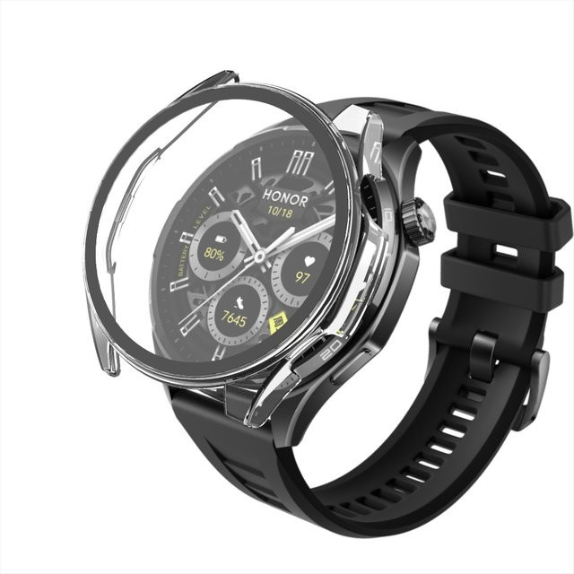 Hero Iand Schutzhülle für Honor Watch 6 Plus, Silikon, Schwarz, Unisex - Bild 1