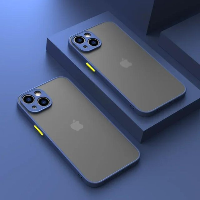 Stoßfeste Silikon Schutzhülle von Tuiying002 für iPhone 12 in Transparent und Blau - Bild 1