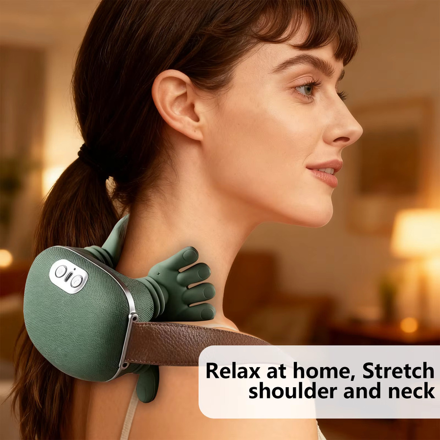 Avehrit Beheiztes Nacken-Schulter-Massagegerät, Schwarz, Unisex - Bild 4