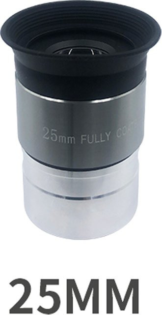 Eisgroub Teleskopokular 1,25 Zoll mit 25 mm Brennweite und M28,6 * 0,6 mm Filtergewinde in Silber - Bild 1