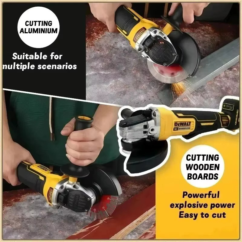 DeWalt DCG406 Akku-Winkelschleifer Gelb, bürstenlos, 125 mm, 9000 U/min, für 18V Akku - Bild 2