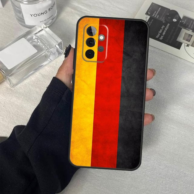 Handyhülle mit Deutschland Flagge für Samsung Galaxy A55 A35 A15 A52 A32 A12 A16 A26 A36 A56 A53 A33 A13 A14 A34 A54 A17 in Multicolor - Bild 1