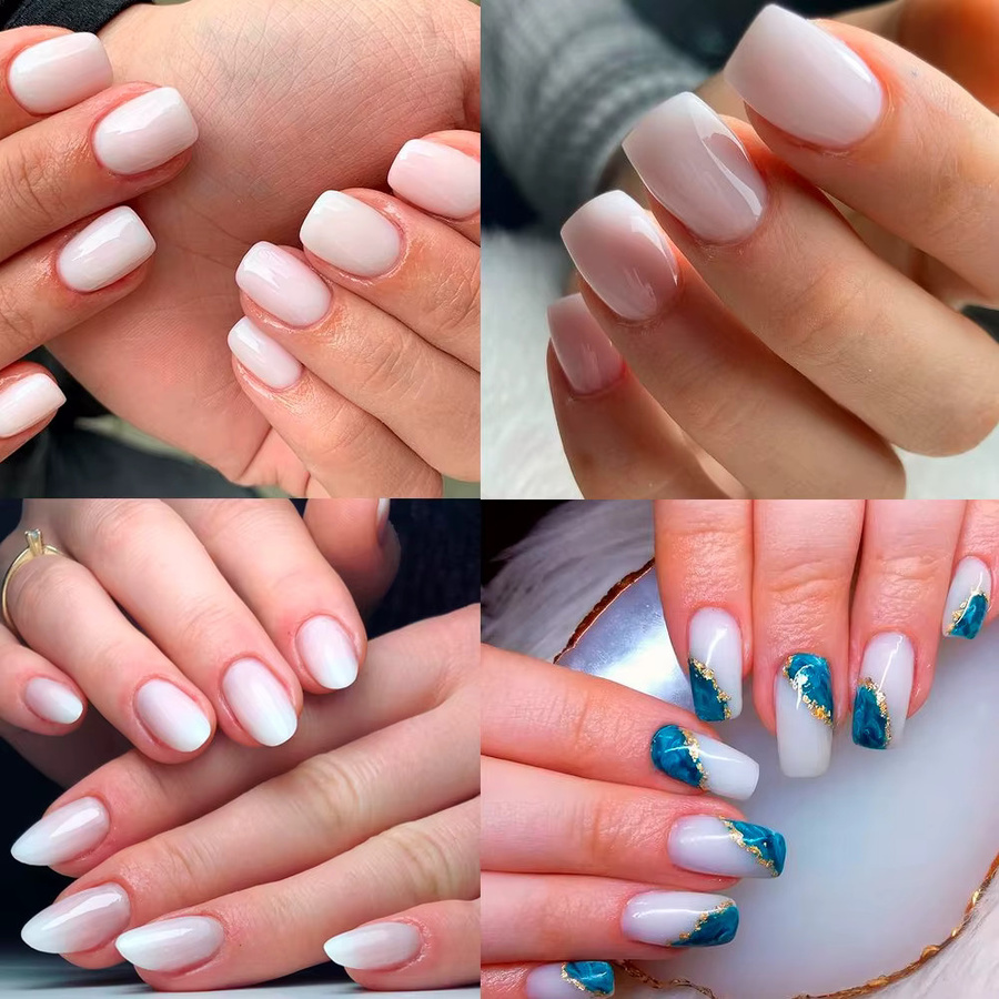 KODIES GEL Milky White Jelly Nagelgel, Semi Permanent, Glänzend - Bild 2