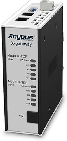 Anybus AB7633 Modbus-TCP Slave Gateway mit Ethernet/LAN, Grau, 24 V/DC - Bild 1