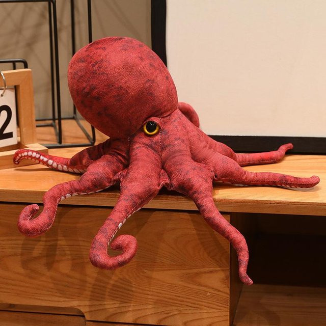 Yiran toy Oktopus-Puppe, Plüschtier, Rot, 40cm - Bild 1