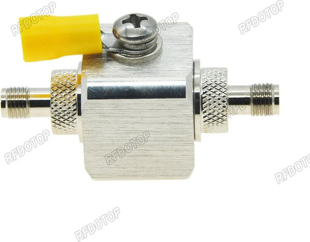 RFDOTOP SMA Koaxial-Blitzableiter mit SMA-Buchse auf SMA-Buchse, 6GHz, 50 Ohm, Gasrohr-Überspannungsableiter, Silber - Bild 1