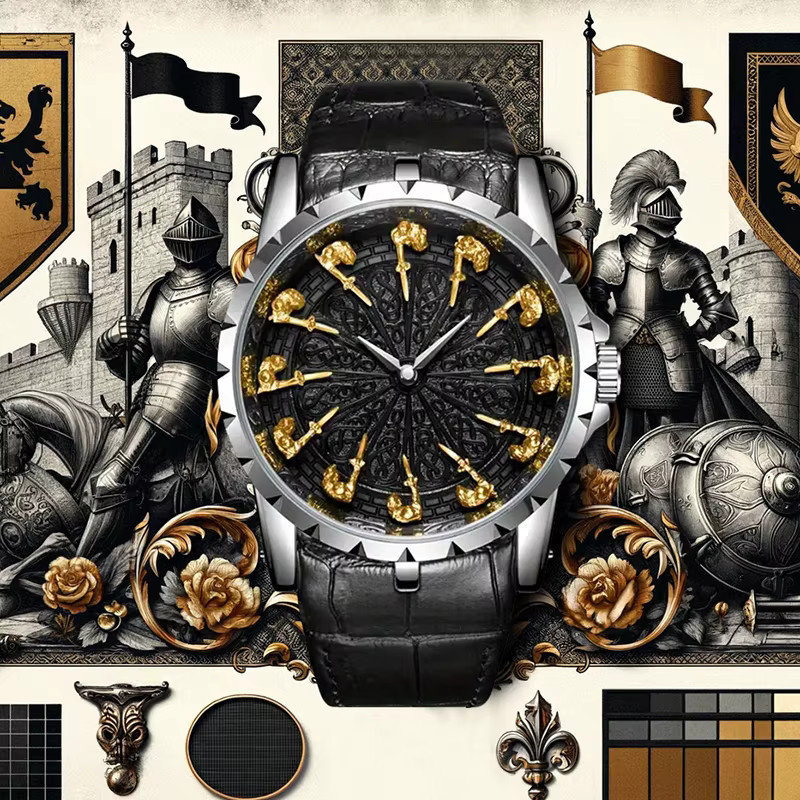 CAROTIF Armbanduhr Quarz, Edelstahl, Silber, Schwarz, Herren - Bild 3