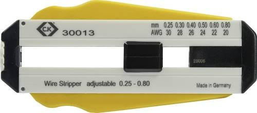 C.K Drahtabisolierer 330013 aus gehärtetem Stahl in Gelb für PVC- und PTFE-Drähte - Bild 1