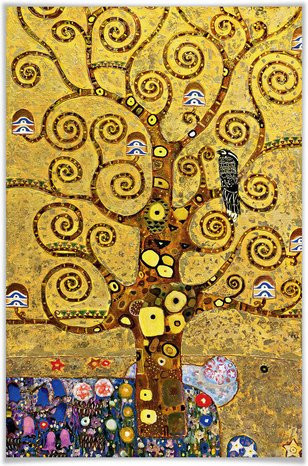 WIZARD+GENIUS XXL Poster Abstract Nature in Bunt, B/H: 115 x 175 cm - Bild 1