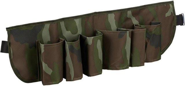 Relaxdays Biergürtel PE in Tarnfarben, verstellbar für 6 Dosen und Flaschen, B/H: 61 x 16,5 cm, T: 0,5 cm - Bild 1