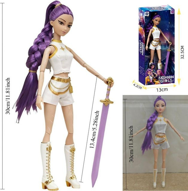 Discover Intime Teufelsjäger Action-Puppe, Rumi Mila Zoe, Plastikpuppe, ab 3 Jahren - Bild 1