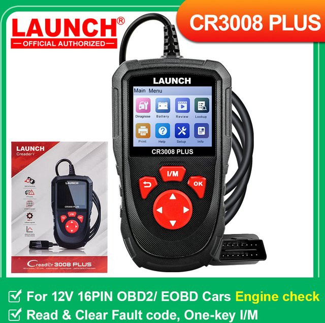 LAUNCH X431 CR3008 PLUS OBD2-Diagnosetool Automobil-Scanner in Schwarz - Bild 1