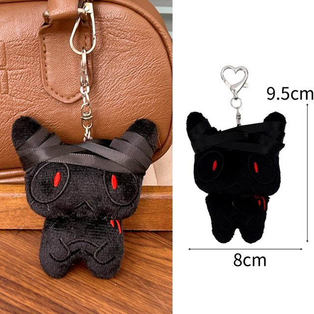 Linyi toy Schlüsselanhänger Plüsch, Monsterpuppe, schwarz, Unisex - Bild 1