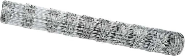 vidaXL Wildzaun aus Eisen, feuerverzinkt, Farbe: Silber, B/H: 1000 x 100 cm - Bild 1