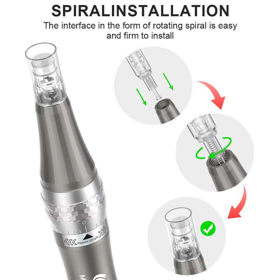 Mas.pen S8/N6 Microneedling Derma Pen, Silber/Grau, Unisex - Bild 2