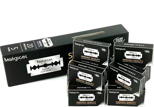 Platinum Challenger Doppelklingen-Rasierklingen für Herren, 100er-Pack - Bild 1
