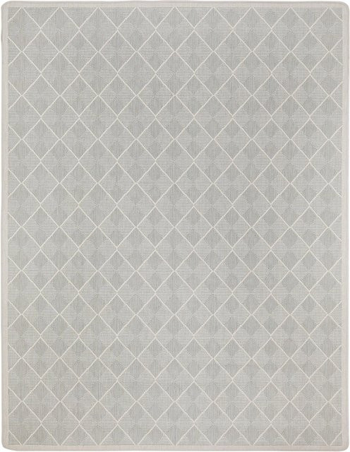 Mömax Flachwebteppich Fjora in Grün und Grau mit geometrischem Muster, B/T: 133 x 190 cm - Bild 1