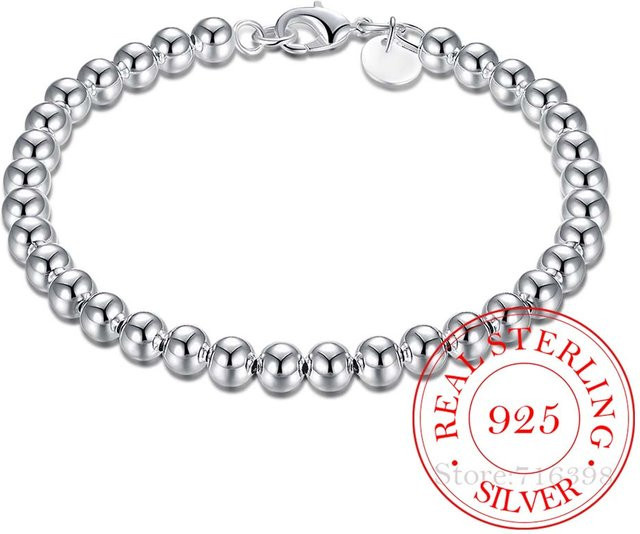 Armband 925 Silber, Perle, 20 cm, Damen - Bild 1