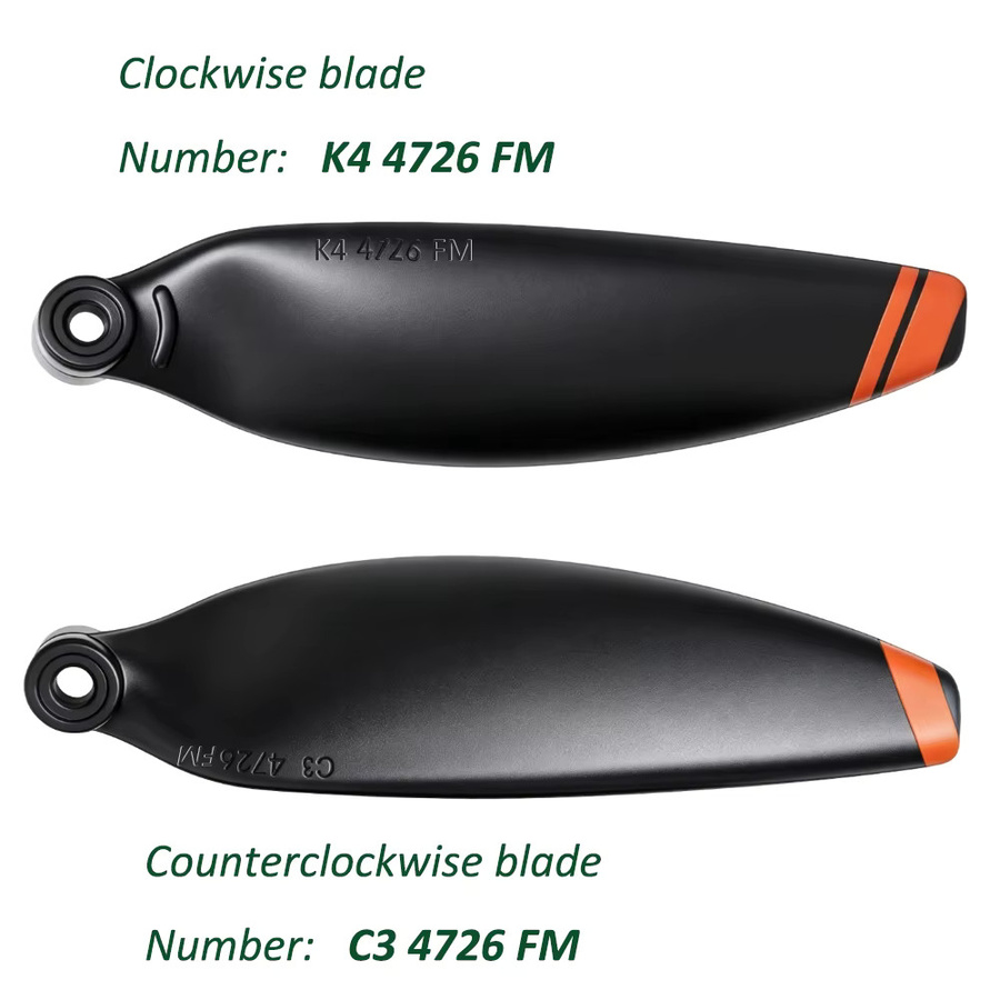 HAPPORIA 4726 FM Propeller für DJI Mini 2, Mini 2 SE, Mini SE und Mini 4K in Schwarz mit Propellerhaltergurt - Bild 3