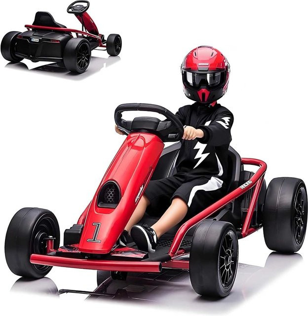 HiMISS Kinder-Go-Kart, Elektroauto, Drift-Kart, ab 8 Jahren - Bild 1