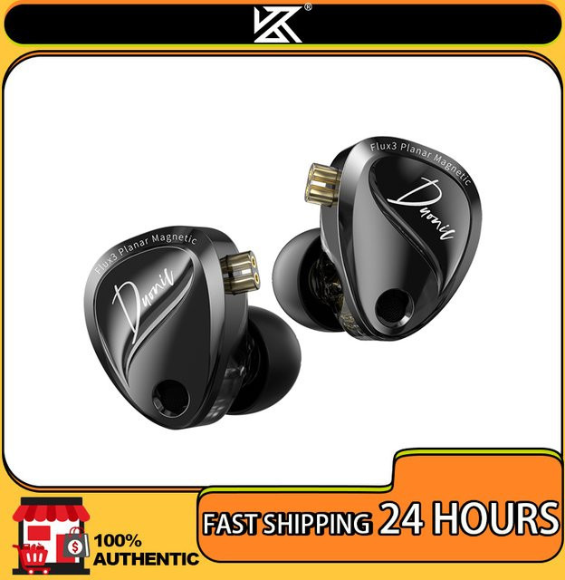 KZ Duonic Triple-Magnetic Planar Driver In-Ear Kopfhörer mit Dual Mic und 4 Abstimmungsoptionen, Schwarz, 3,5 mm Klinke - Bild 1