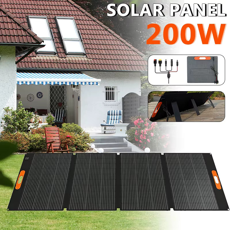 CHUBAN Flexibles 420W Solarpanel Set, Monokristallines Solarladegerät in Schwarz, Wasserdicht für Camping und Kraftwerke - Bild 3