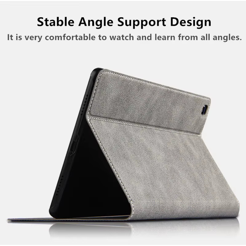 AJIUYU Standhülle für Samsung Galaxy Tab A 8.0 2019 SM-T290 SM-T295 SM-T297 Schutzhülle in Blau und Grau - Bild 2