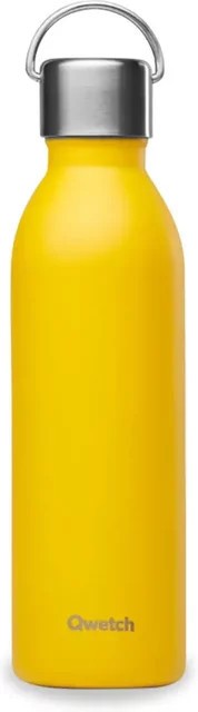 Isolierte Mattflasche Qwetch Active in Gelb mit 0,36 l - Bild 1