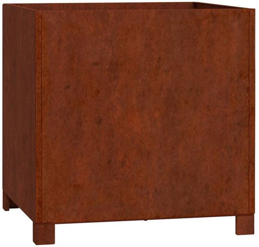 Vidaxl Pflanzkasten aus Cortenstahl mit Füßen in Rostbraun B: 49 cm, T: 47 cm, H: 50 cm - Bild 1
