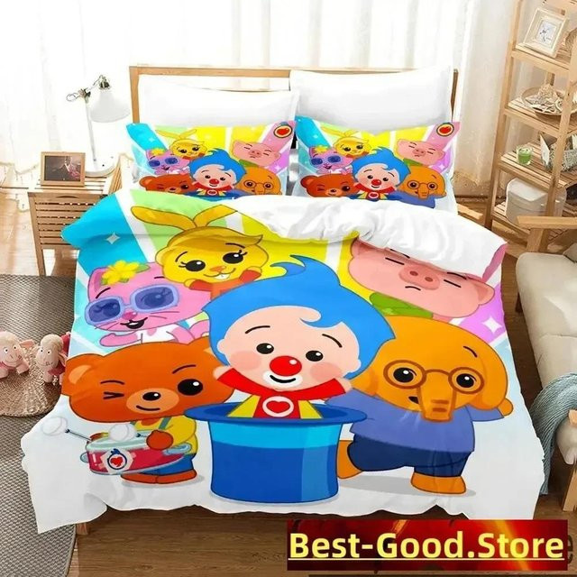 Lodestar Plim Cartoon Bettwäsche Set mit 3D-Druck für Kinder und Erwachsene, Multicolor, B/H: 70 x 133 cm - Bild 1