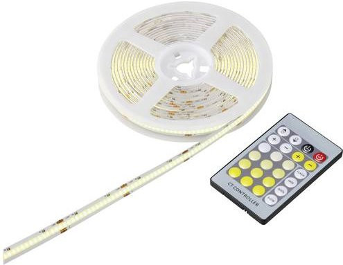 Sygonix SY-5773492 LED-Streifen-Komplettset mit 230V Stecker, 5m Länge, CCT Tunable White von Warmweiß bis Tageslichtweiß - Bild 1