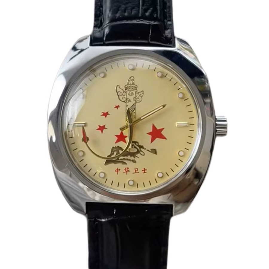 HONGQI Armbanduhr, Handaufzug, Edelstahl, 40 mm, Herren - Bild 4