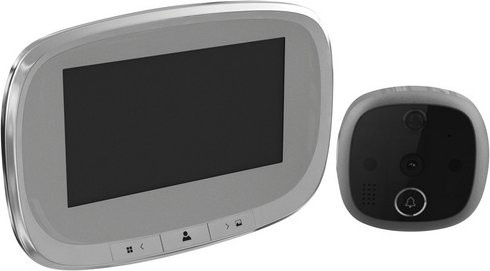 BASI Digitaler Türspion TS 810 in Silber und Grau aus Kunststoff - Bild 2