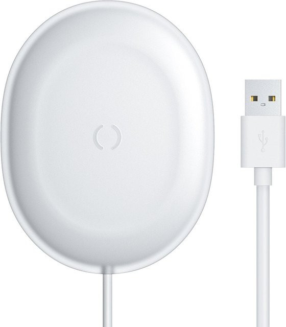 Baseus Jelly Wireless Netzladegerät 15W Weiß WXGD-02 mit USB-C Anschluss - Bild 1