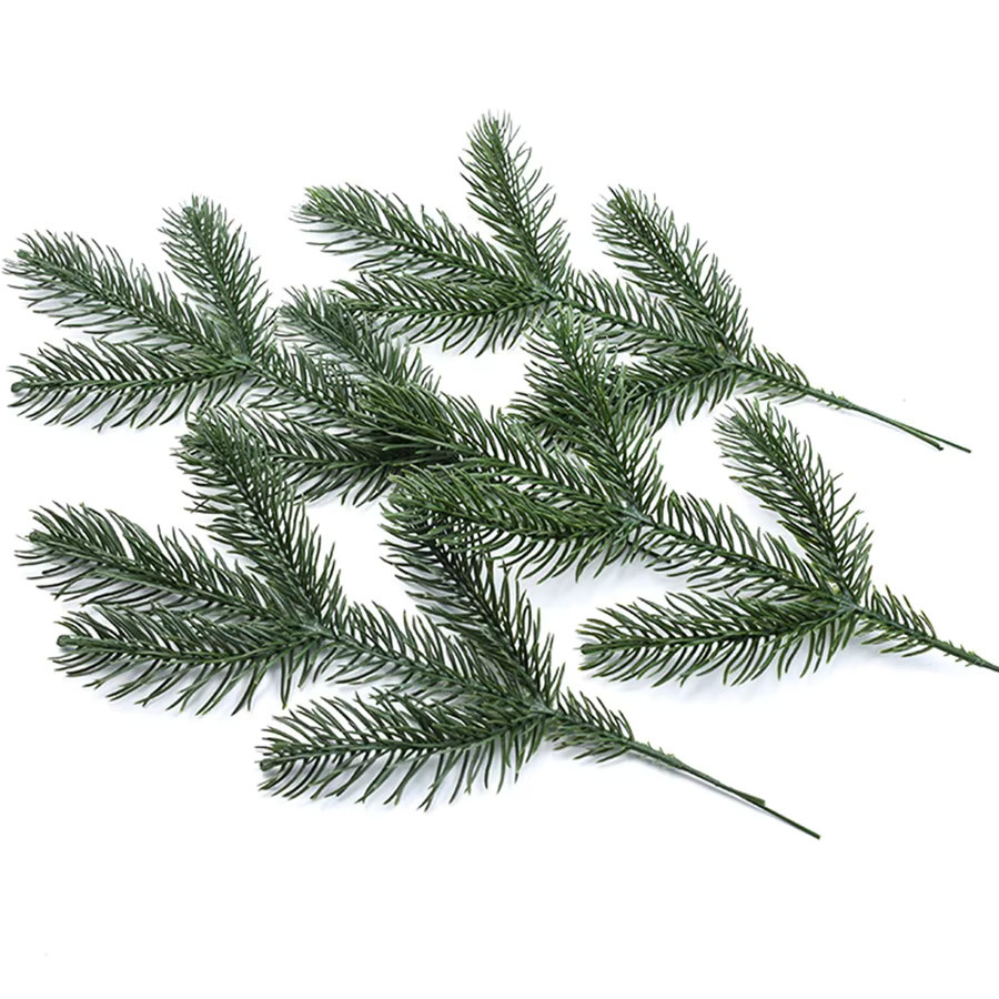 ZQCY Künstliche Pflanzen für Weihnachten und Garten Dekoration, Grün, 30 Stück - Bild 4