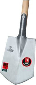 Ideal Spaten Geestemünder Form mit T-Stiel aus Holz in Silber - Bild 1
