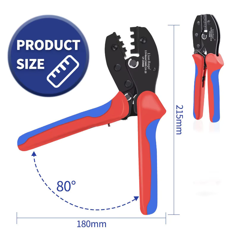 Lion Rage MC4 Crimpzange LY-2546B für Solar-Photovoltaik-Steckverbinder 2,5/4/6 mm² 2 AWG–14 AWG - Bild 4