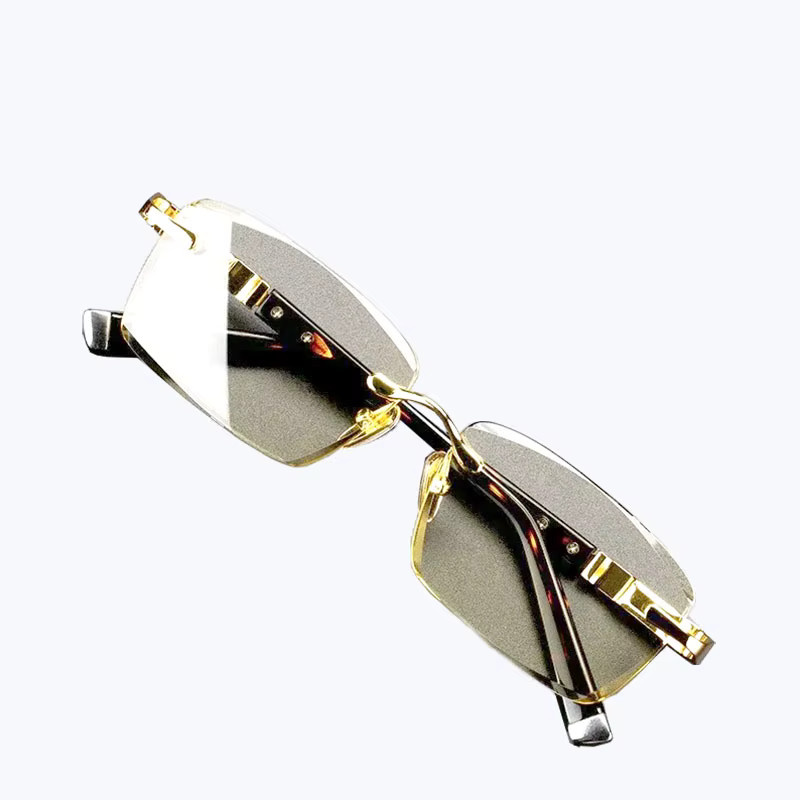 MDOD Lesebrille, Metall, rectangular, gold, Unisex - Bild 2