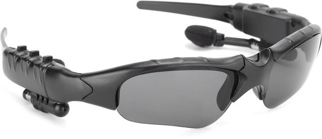 KONNWEI Bluetooth Smart Sonnenbrille mit Headset und Telefonfunktion, Schwarz, Unisex - Bild 1