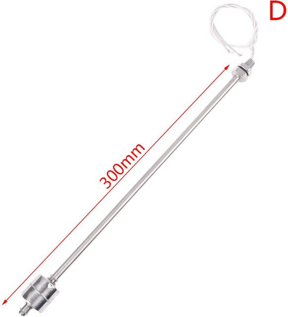 Man YingLi Edelstahl-Schwimmerschalter mit Doppelkugelschwimmer in Silber, Wasserstandsensor für Tanks, Länge: 30 cm - Bild 1