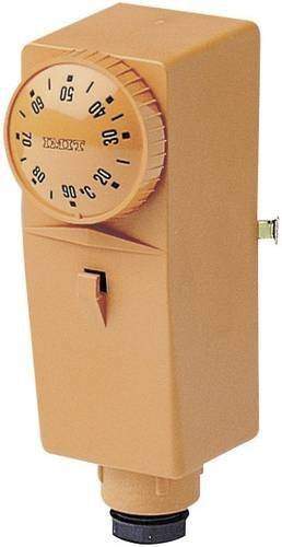IMI BRC Rohranlegethermostat 100683 mit externem Temperatureinstellrad in Beige - Bild 1