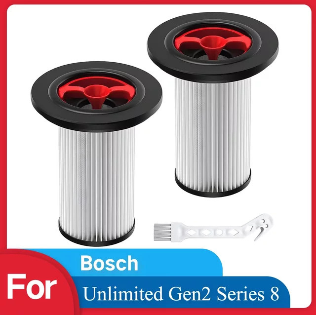 Ersatzfilter für Bosch Unlimited Gen2 Series 8 Staubsauger, Farbe: Weiß, B/T/H: 12,0 x 11,0 cm - Bild 1
