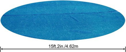 Bestway Solar-Folie Poolabdeckung rund, blau, Durchmesser: 462 cm, Höhe: 0,3 cm - Bild 1